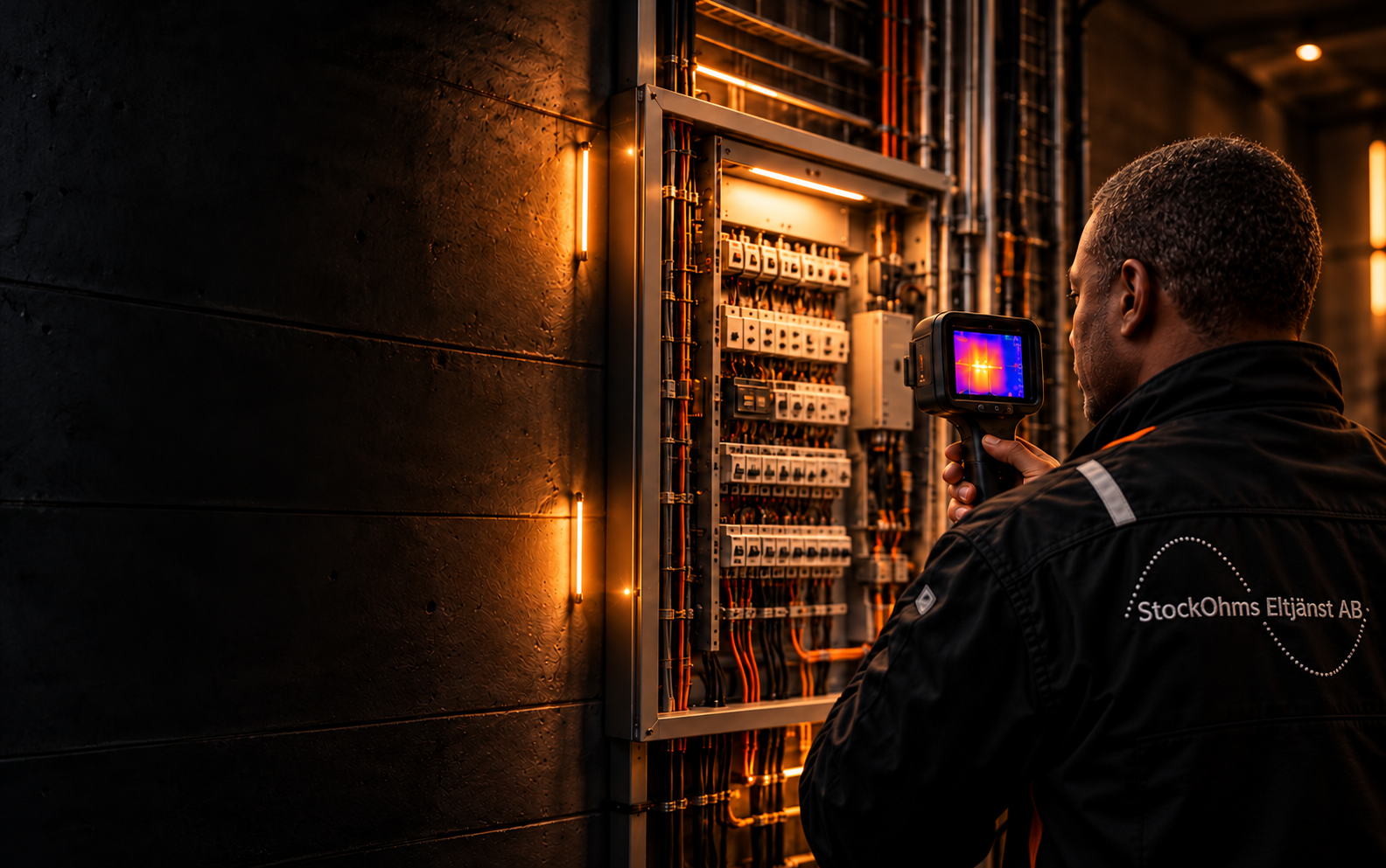 Thermal inspection of an electrical cabinet